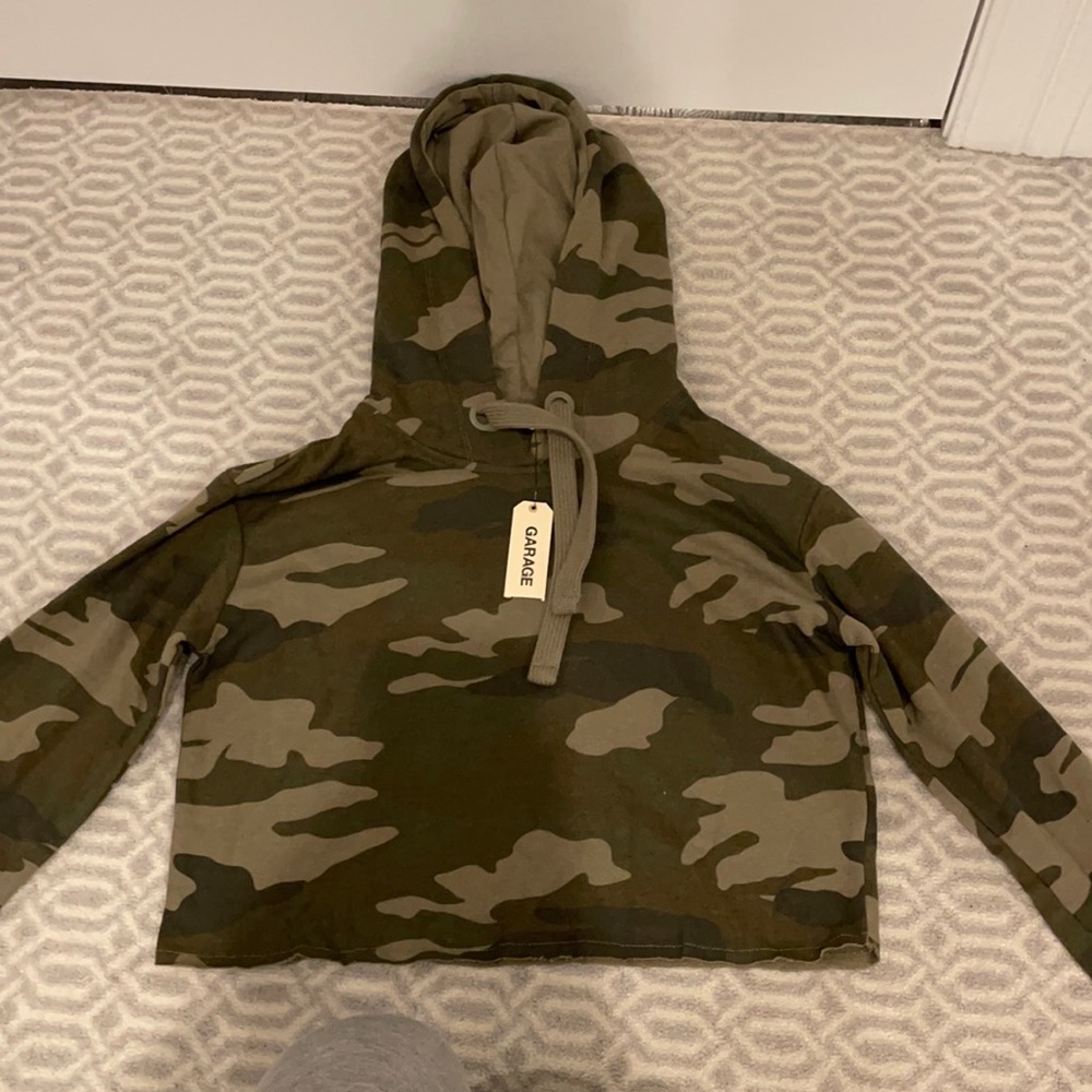 Garage Army Cropped Hoodie